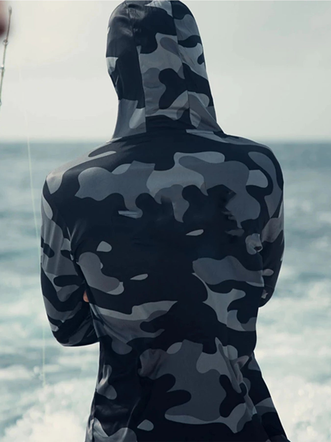 Fishing Hoodie Face Mask Neck Cover Sailing Shirt Summer.