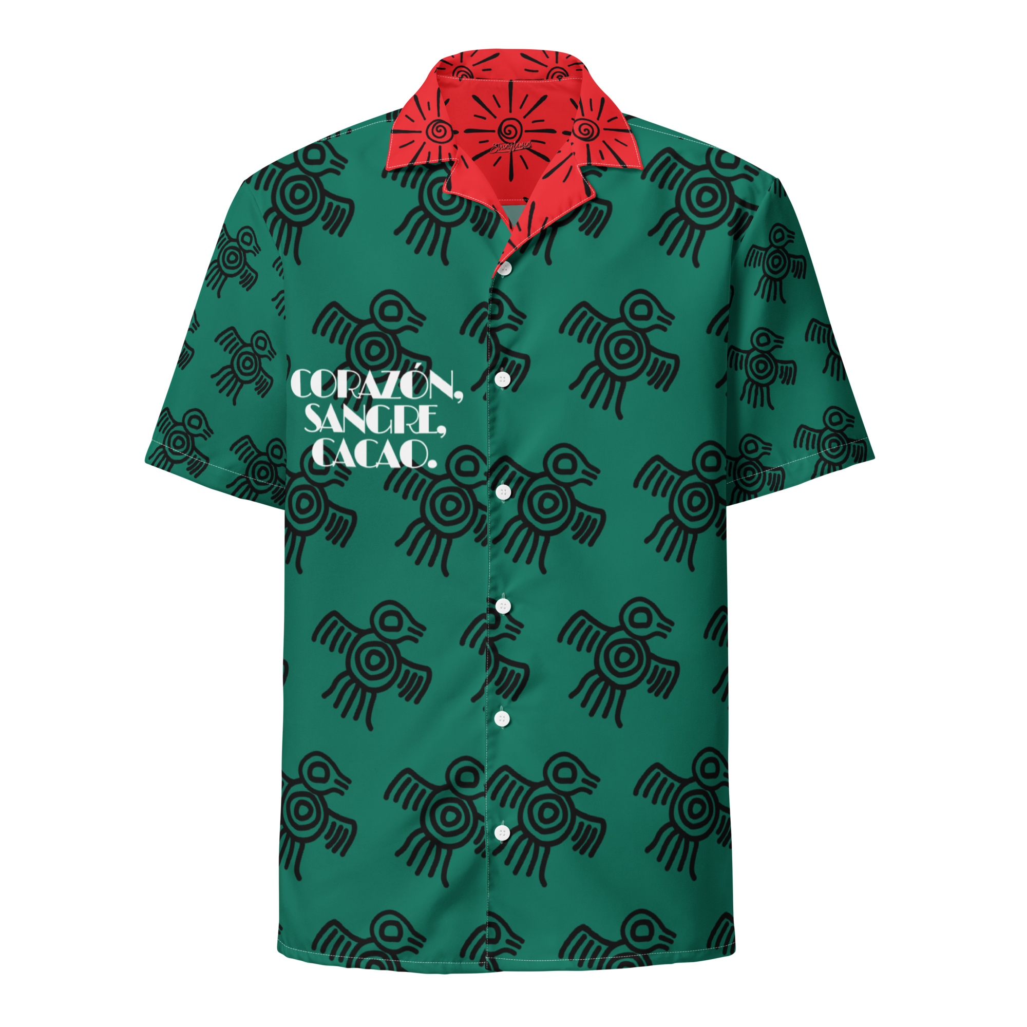 Unisex button shirt - Corazón, Sangre, Cacao.