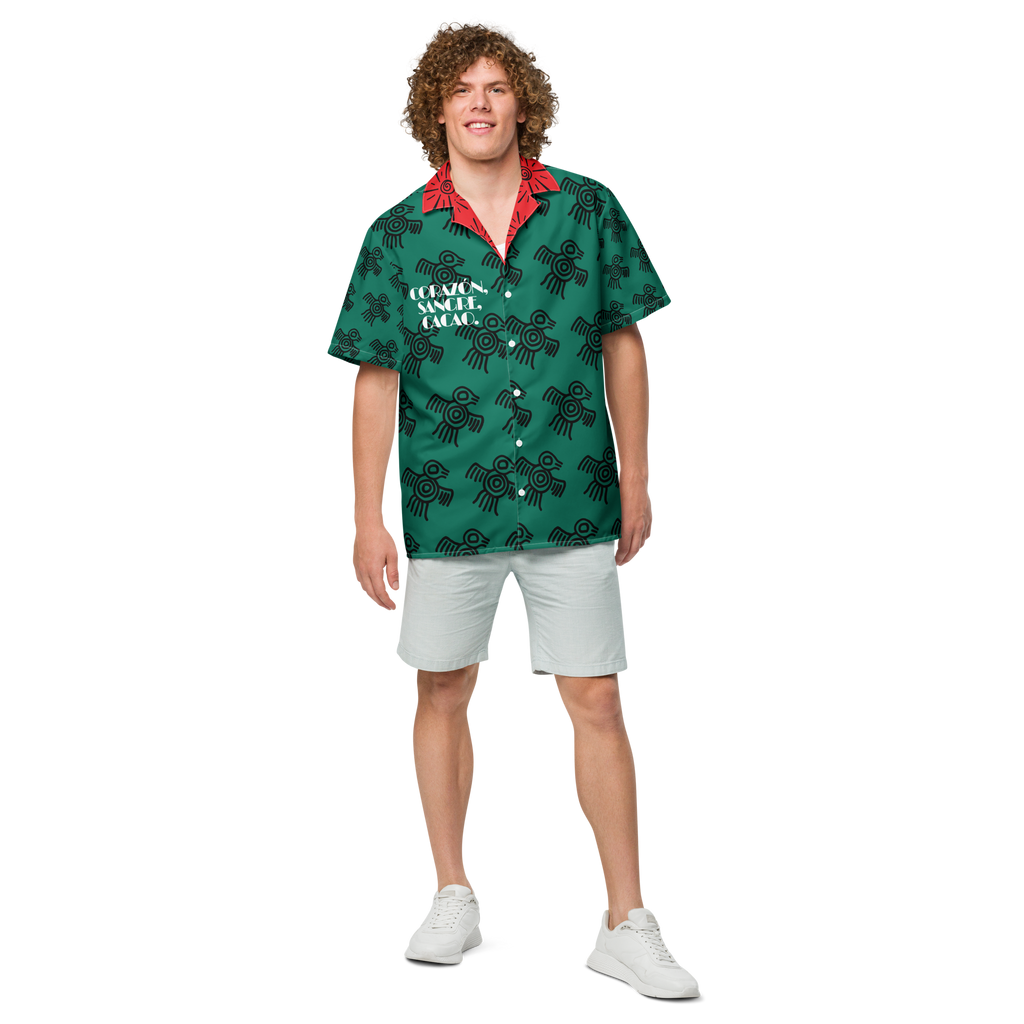 Unisex button shirt - Corazón, Sangre, Cacao.