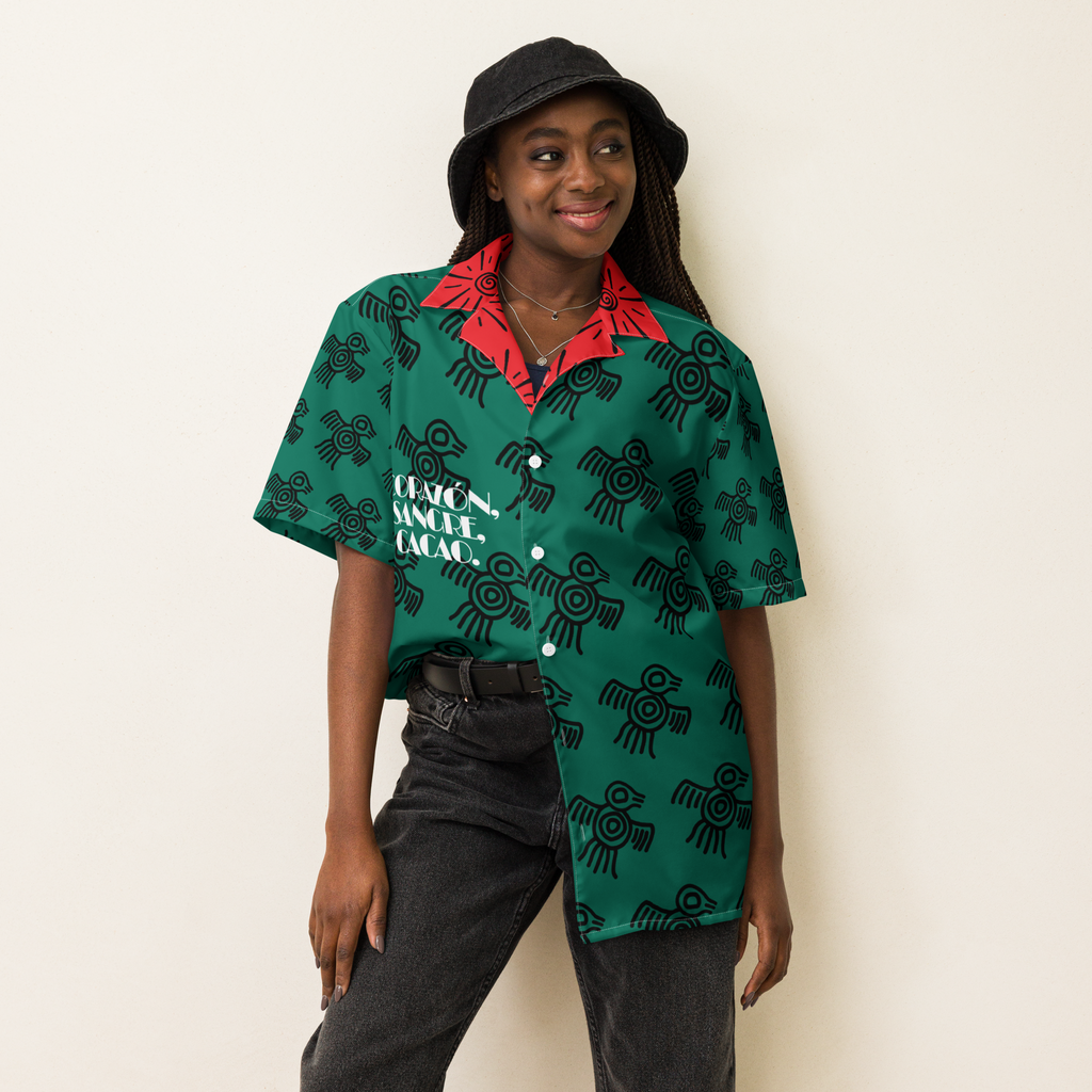 Unisex button shirt - Corazón, Sangre, Cacao.